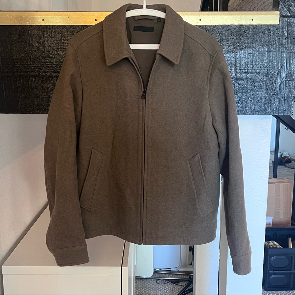 Uniqlo blouson over shirt jacket
